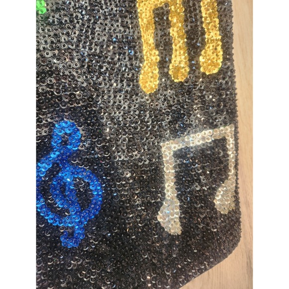 Vtg JC 001 USA Music Themed Sleeveless Sequin Snap Vest Women's XXL New W/Tags - Picture 7 of 9